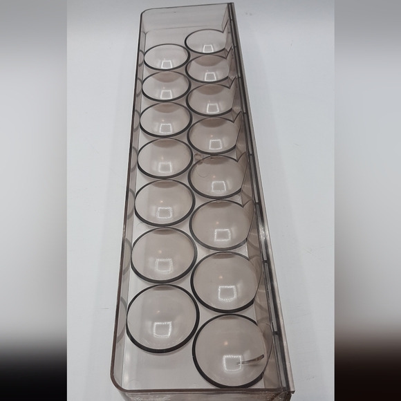 Vintage Brown Plastic Refrigerator Egg Holder Storage Tray Mid Century Modern - Picture 3 of 5